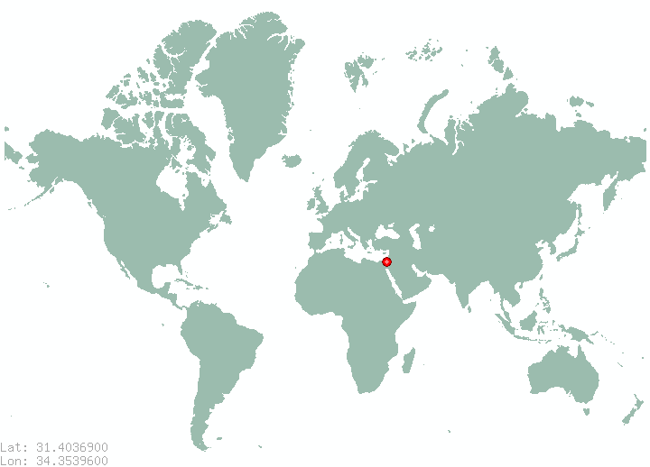 Kefar Darom in world map