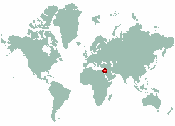 Palestinian Territory in world map
